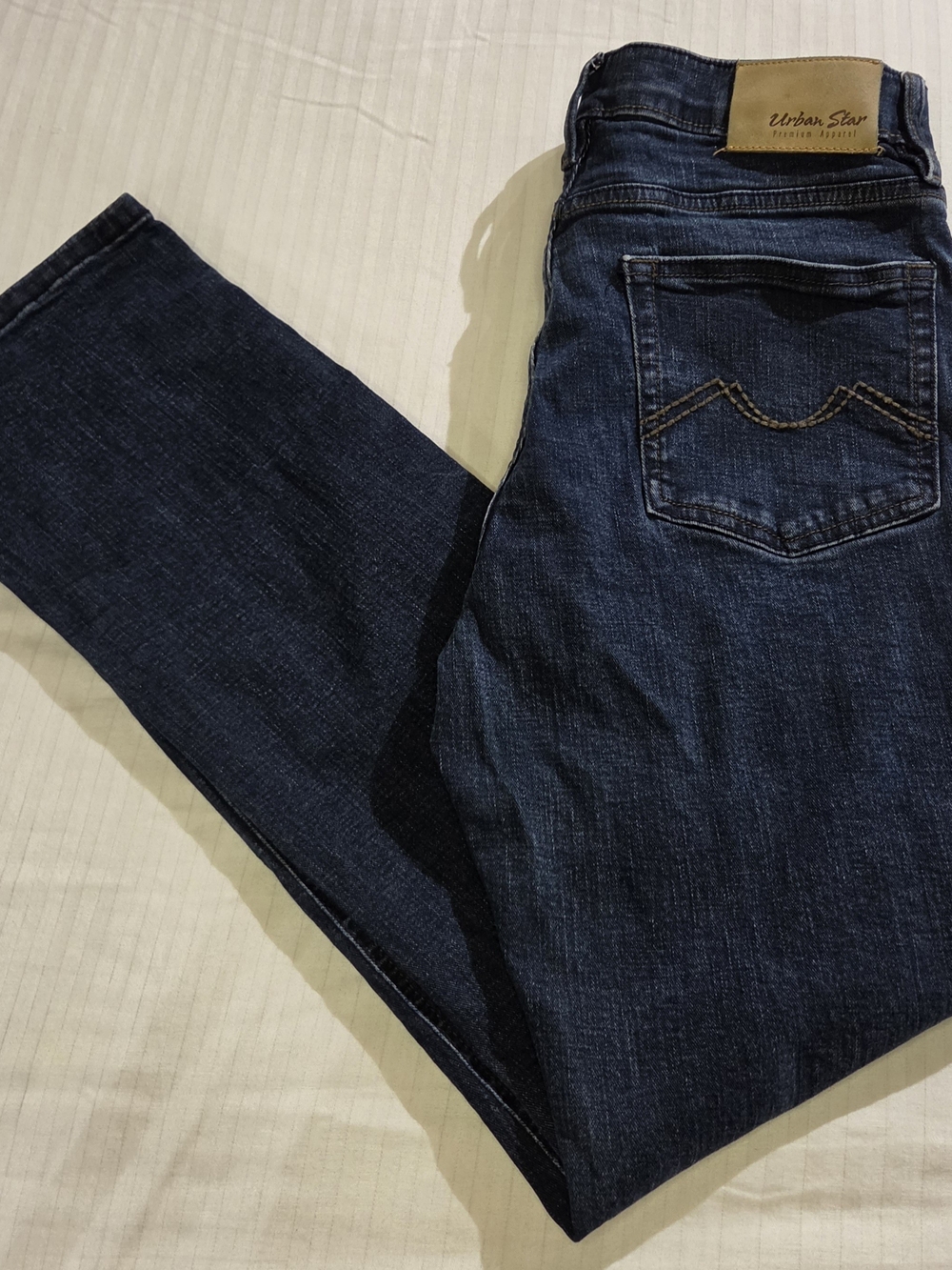Urbanstar Jeans Men 32x32 Blue, Stretch, Relaxed Fit, Straight Leg